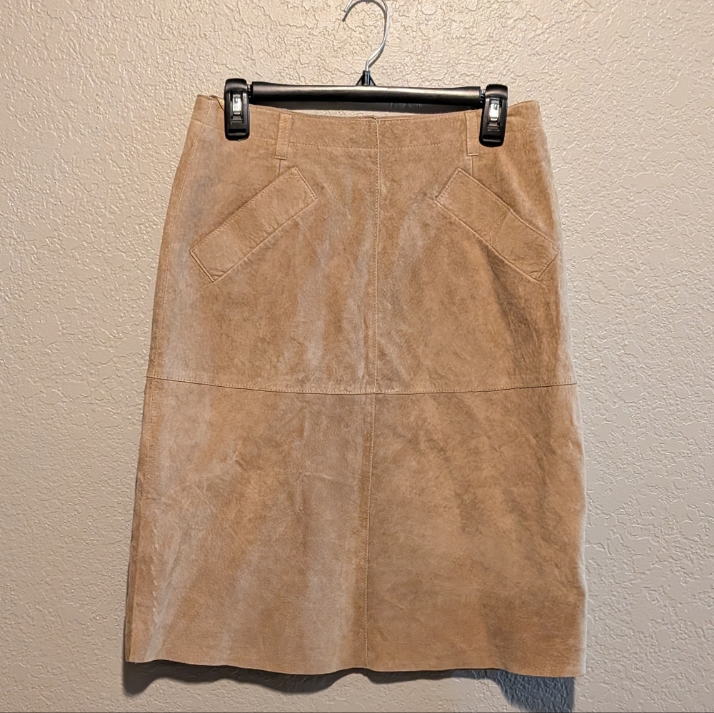Vintage Isaac Mizrahi Suede Skirt